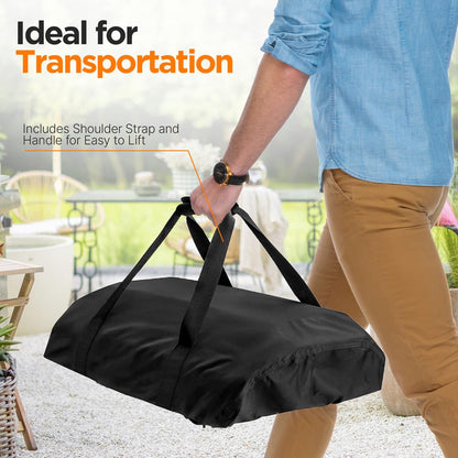 NutriChef Pizza Oven Transfer & Storage Bag with Shoulder Strap & Handle – Compatible with NCPIZOVN NCPIZBAG