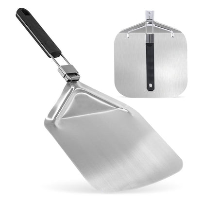 NutriChef Foldable Pizza Peel for Oven & Grill – Aluminum Base, Stainless Steel & Rubber Handle
 NCPIZPELL3
