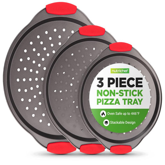 Pizza Tray with Silicone Handle NCPZPN3GR
