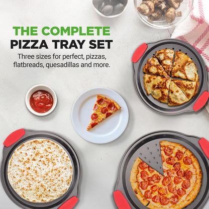 Pizza Tray with Silicone Handle NCPZPN3GR