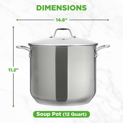 Stainless Steel Cookware Stockpot NCSP12