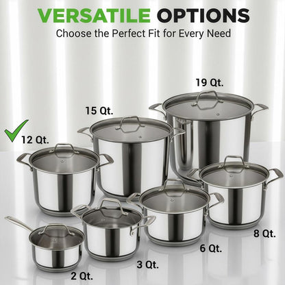 Stainless Steel Cookware Stockpot NCSP12
