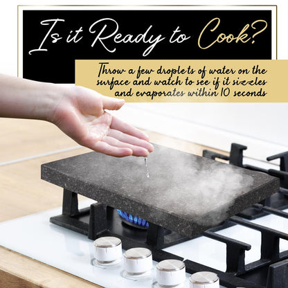 Natural Granite Stone Sizzling Steak Set PKLVST41