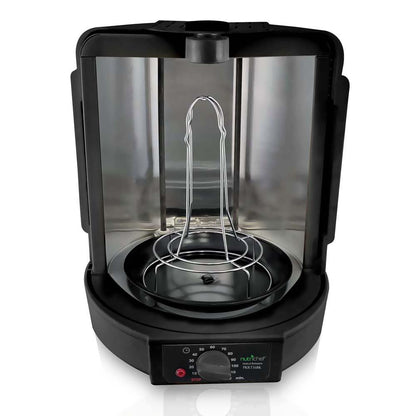 NutriChef Vertical Rotisserie Oven – Countertop Rotating Cooker, 700W, Precise & Even Cooking, Black PKRT16BK