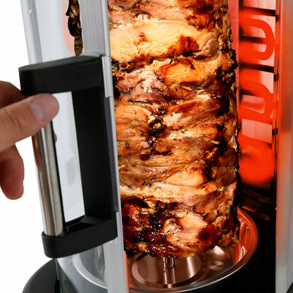 NutriChef Vertical Rotisserie Oven – Countertop Rotating Cooker, 1500W, Fast & Even Cooking, Black PKRTVG34
