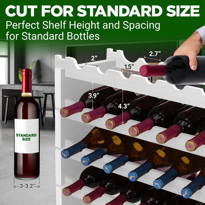 Modular Wine Storage Rack SLWMDSF226WT