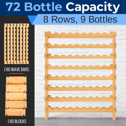 Stackable Wine Storage Rack SLWMDSF226
